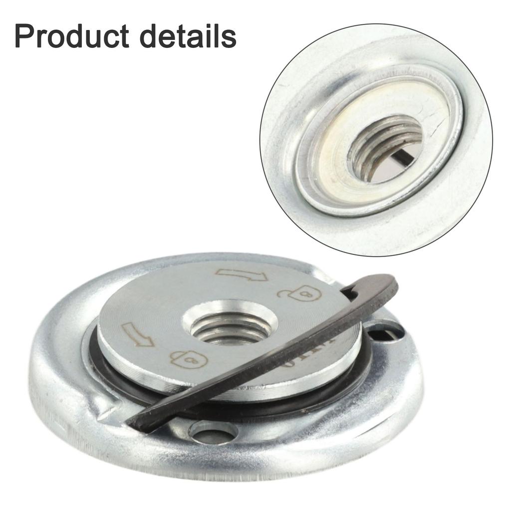 1Pc M10 Quick Release Self-Locking Grinder Pressing Plate Flange Nut Power Chuck Power Tool Accessories