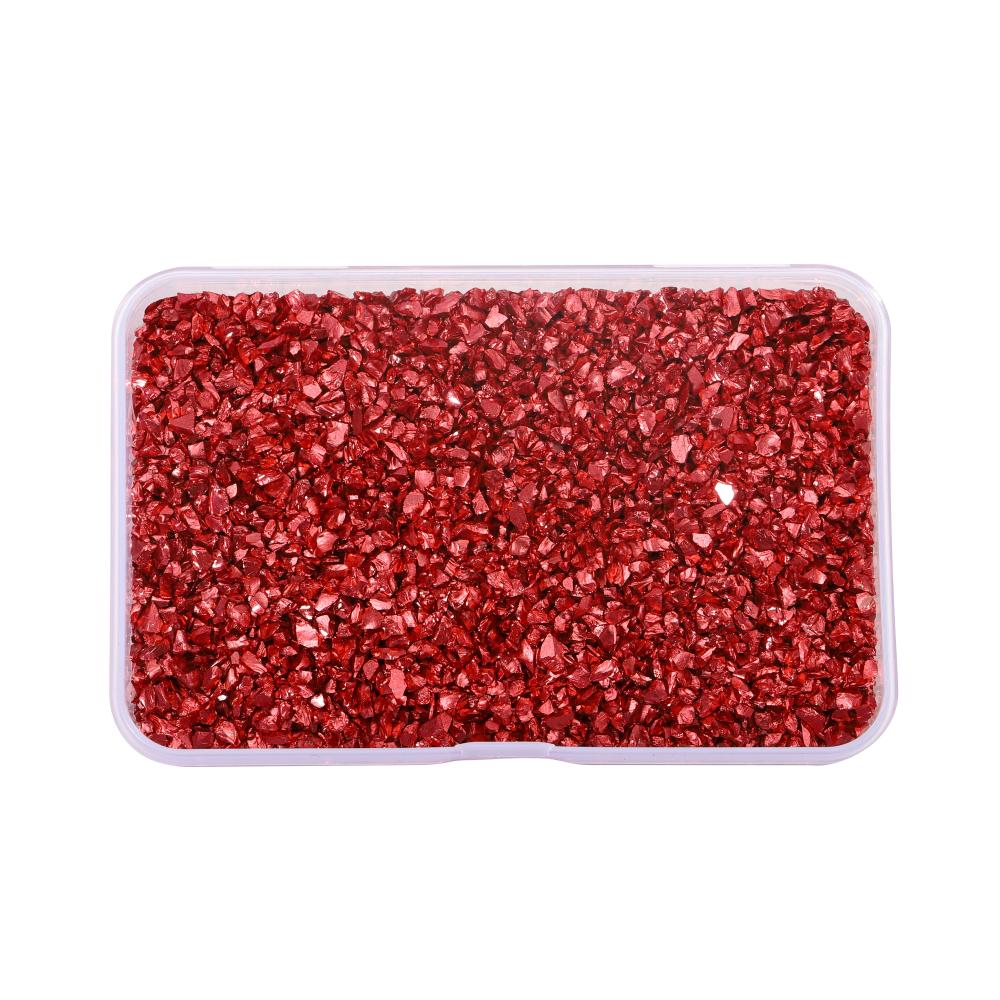 30/50/80 g/caixa cor pedras de vidro esmagado resina enchimento para diy resina cola epoxy molde irregular cristal arte do prego decoração jóias fazendo