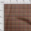 Cotton Flex Fabric Madras Check Print Fabric By Yard 40 Inch Wide