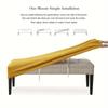 1Pc Elastic Ottoman Cover Rectangle All-Inclusive Stool Covers Solid Color Bench Seat Covers Anti-Dirty Removable Home Decor