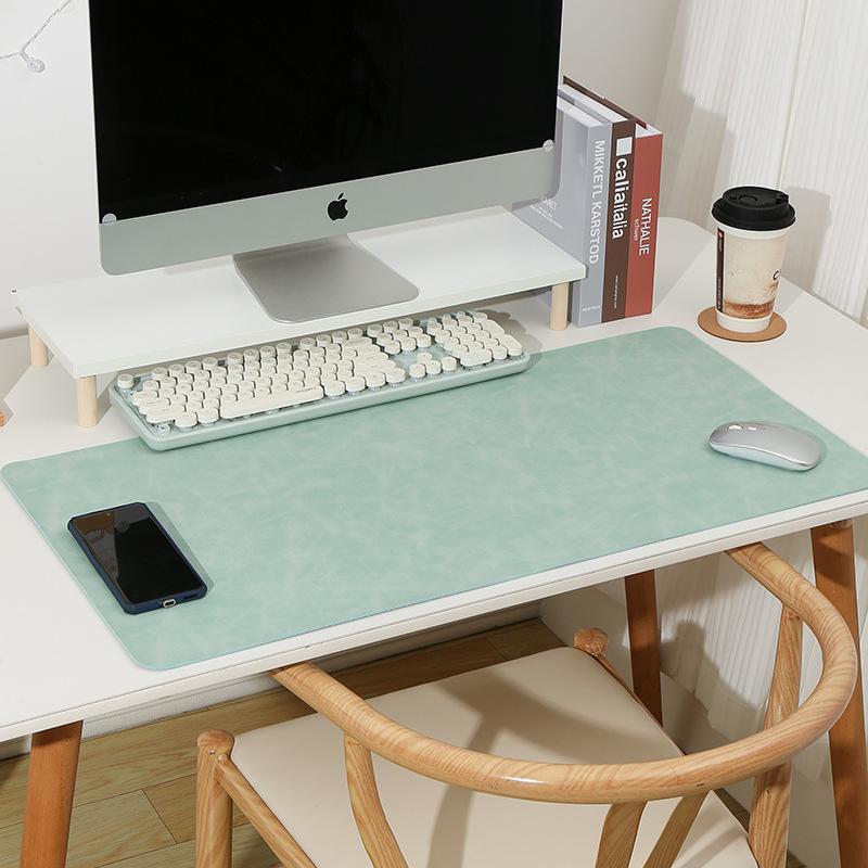 Leather Desk Mat – Extra Large Waterproof Mouse Pad & Keyboard Pad Non-Slip PU Leather Desk Blotter Table Protector  Home Office Supplies