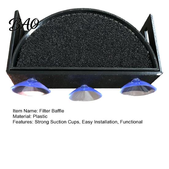 Fish Tank Filter Diffuser Aquarium Baffle with Suction Cups, Accessory, Flow Controller, Helps Hang-on-back Maintain A Calm Water Surface And