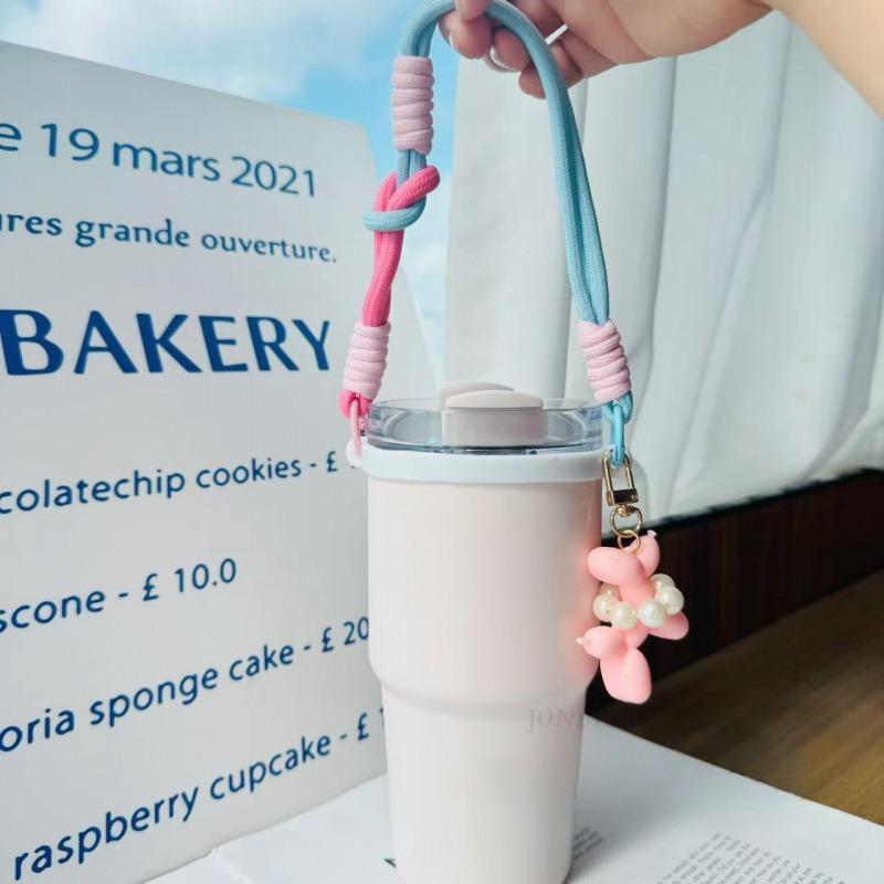 Original Thermos Handle Strap Holder For 6-10cm Tumbler Strap Silicone Sling Suitable For Stanley 30oz/40oz Cup Accessories