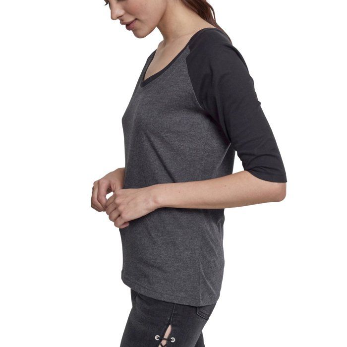 Urban Classics Ladies - 3/4 RAGLAN Longsleeve Top Shirt