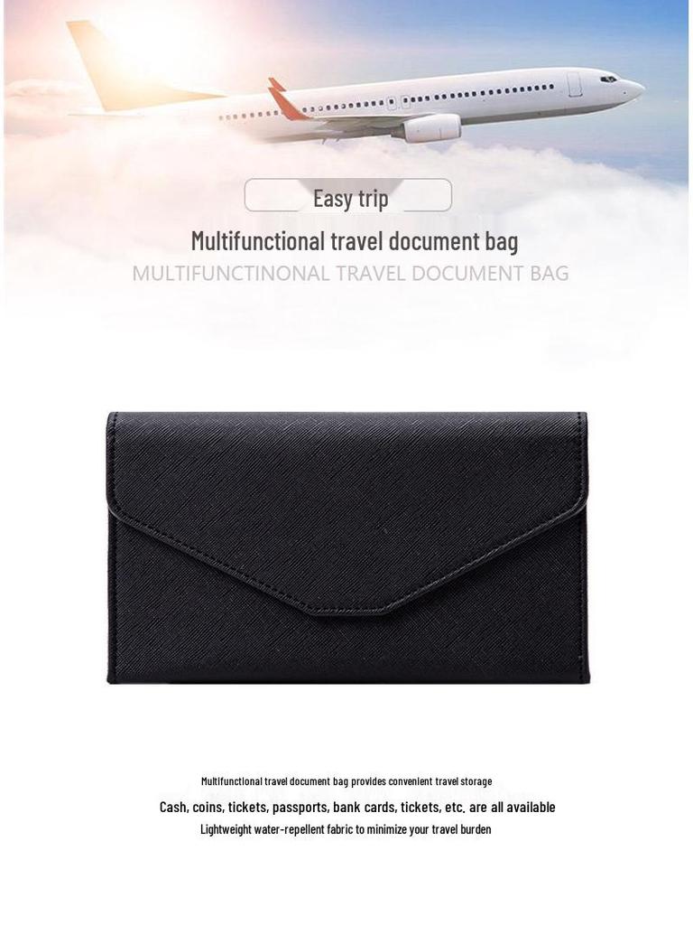 Portfel na paszport RFID do użytku transgranicznego: Wielofunkcyjny etui na dokumenty podróżne dla mężczyzn i kobiet