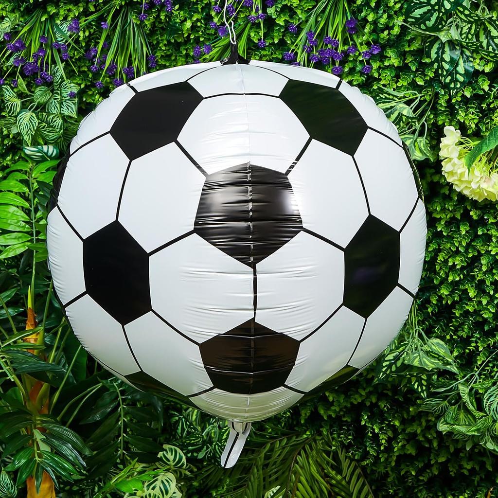 1 Stück 4D Fußball-Ballon, Geeignet für Geburtstagsfeiern mit Fußball-Thema, Sport-Themen-Geburtstagsparty-Zubehör