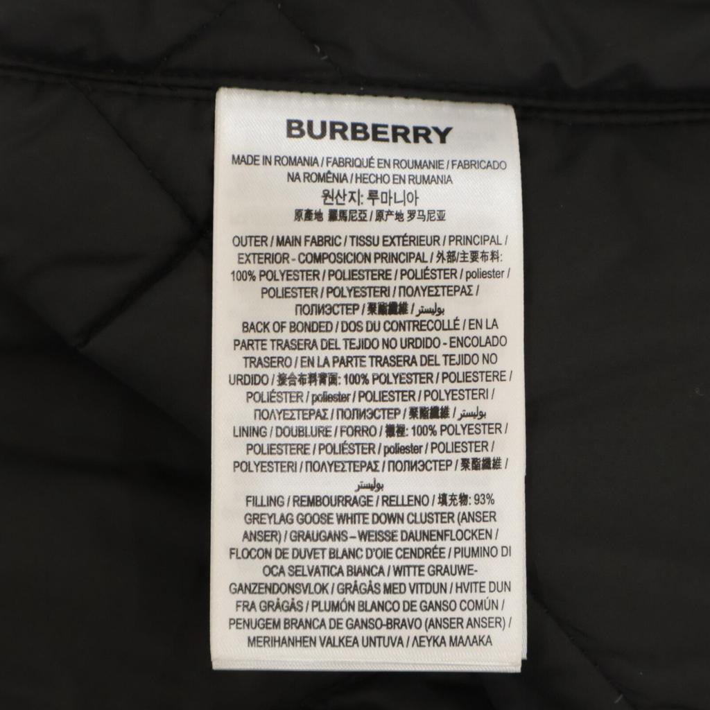 BURBERRY Black Down Vest Best 44 blackUsed