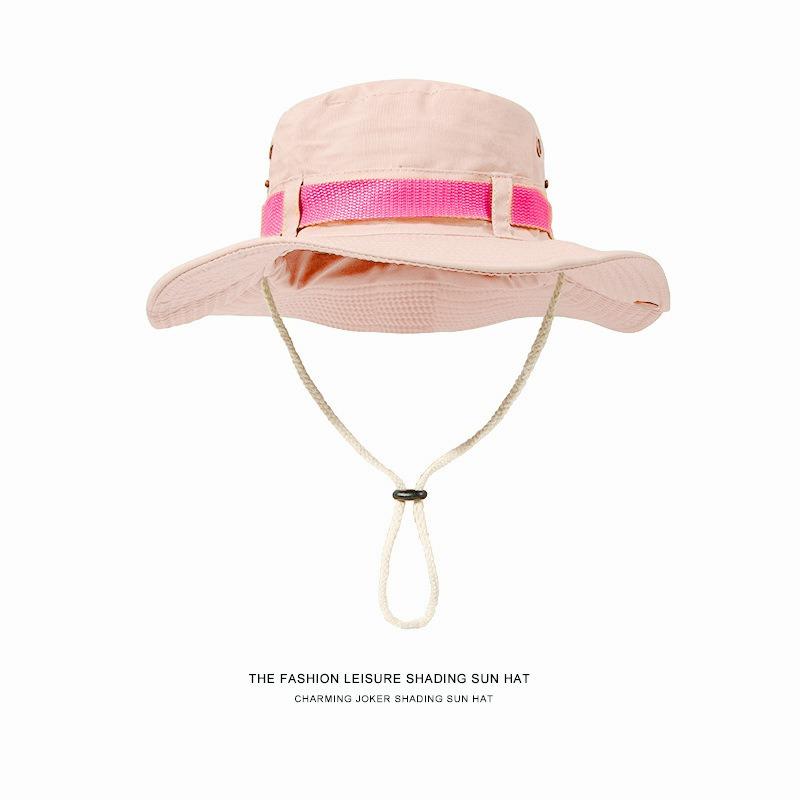 Bucket hat outdoor men's hat summer thin anti-ultraviolet women's sunshade quick-drying sunscreen breathable mountaineering hat