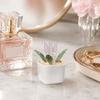 Artificial Potted Plant Handmade Colored Glaze Lavender Potted Plant