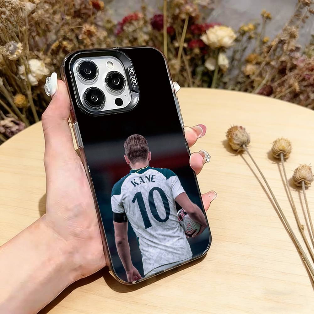 Football Star H-Harry Kane   Phone Case For iPhone 17,16,15,14,13,12,11 Plus,Pro Max,XS,Colorful Silver Phone case Funda Cover