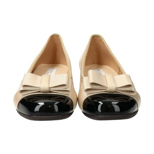 Bridget Birkin Walk Women's Ribbon Walking Pumps, Beige, Size 24.0 cm, 535206