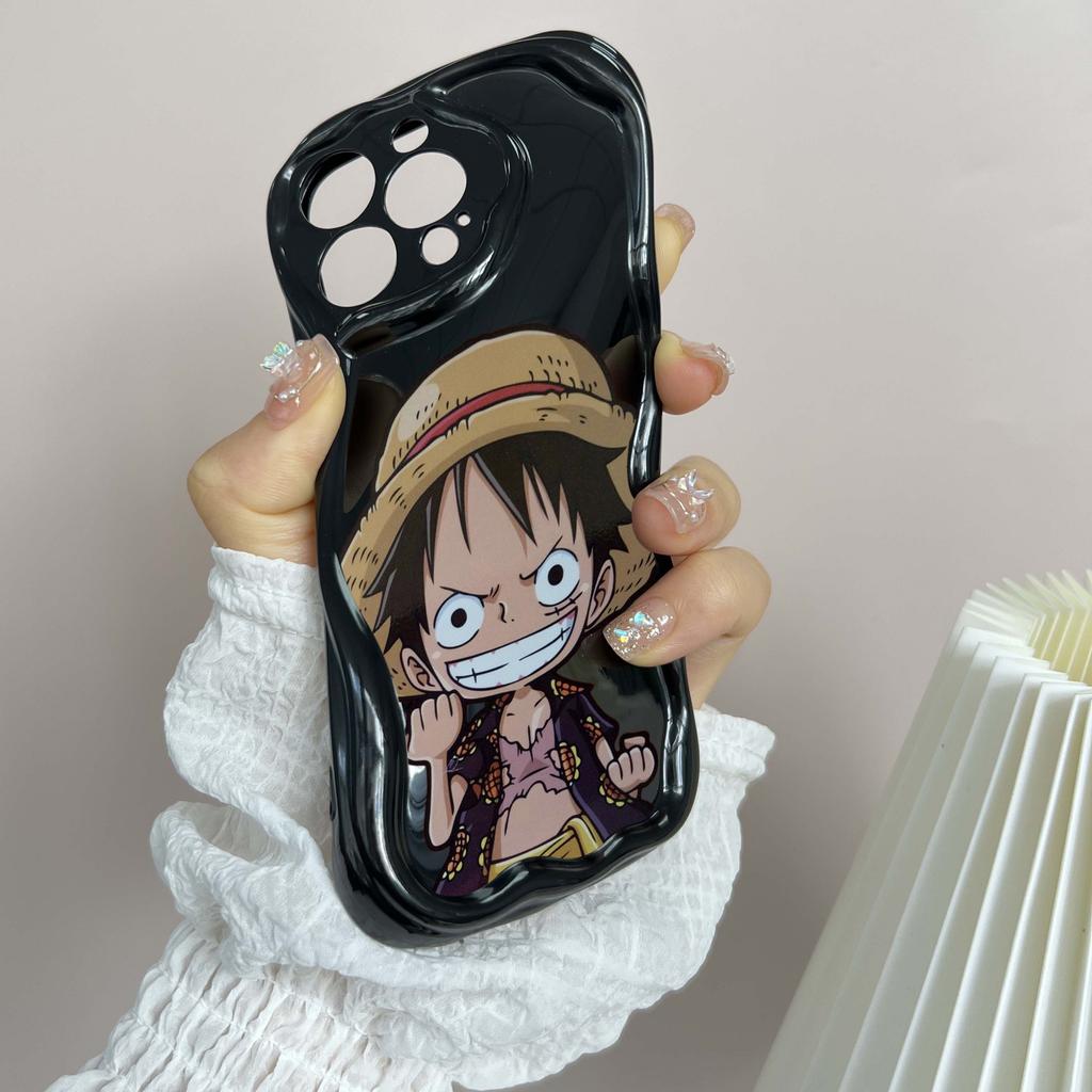 Carcasă de telefon LZ28 One Piece Luffy Gear 5, transparentă, cu valuri moi, pentru iPhone 15, 13 Pro Max, 12 mini, 14, 8 Plus, XS Max, XR, 6, protecție spate