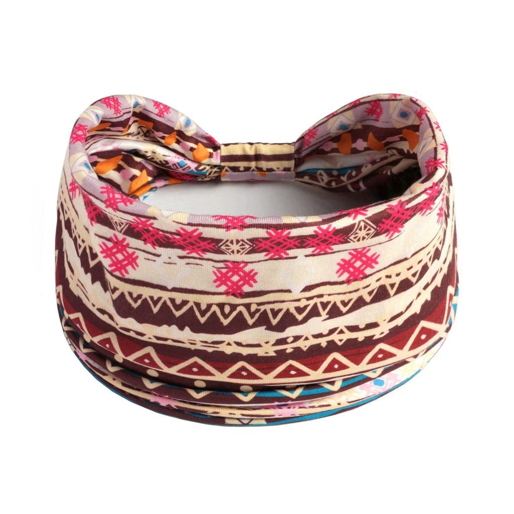 Women's Wide Retro-Style Elastic Sports Headband - Yoga & Hair Accessory