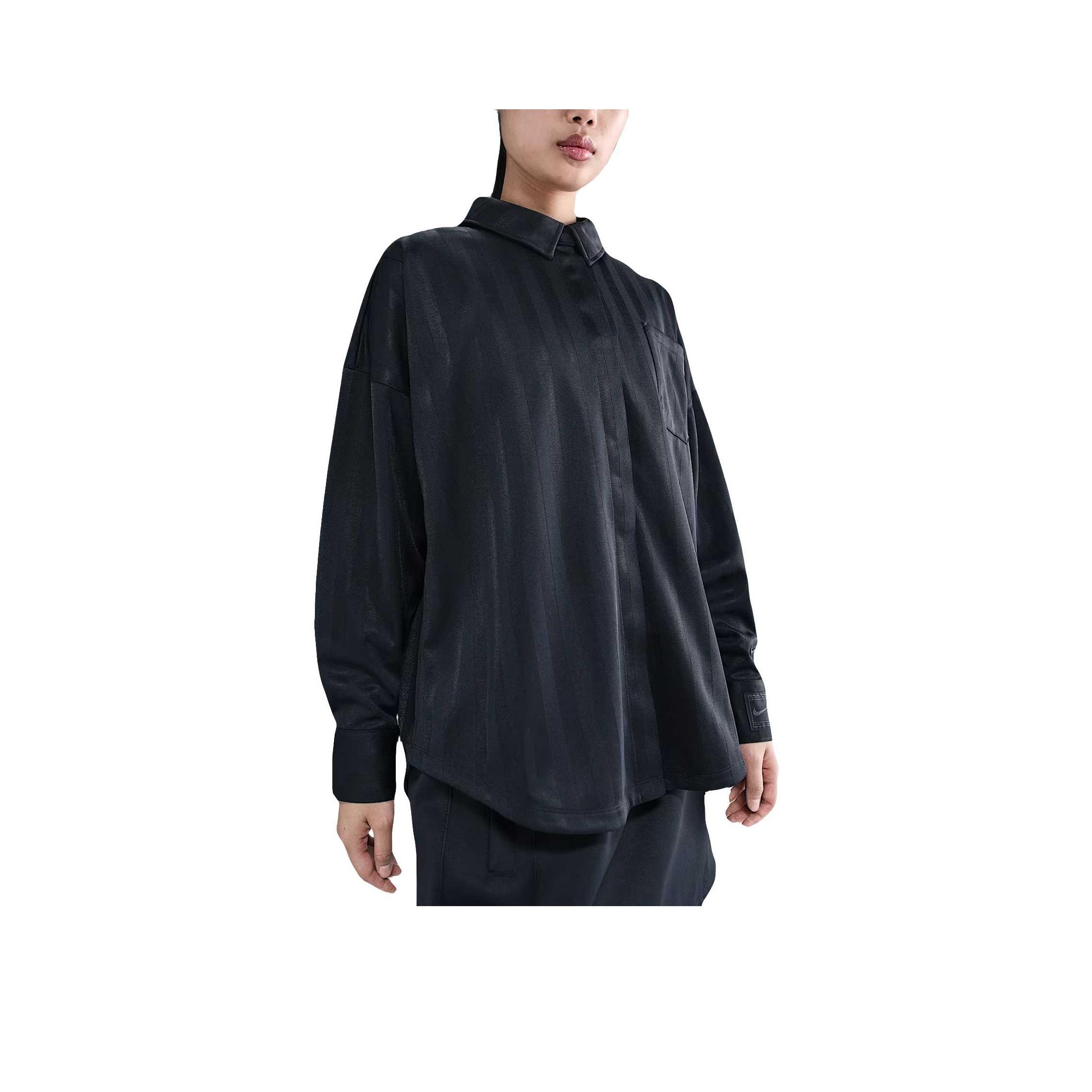 

Nike Sportswear Swoosh Fashion Minimalist Trendy Long Sleeve Shirt Women tops HV1957-010 XXL