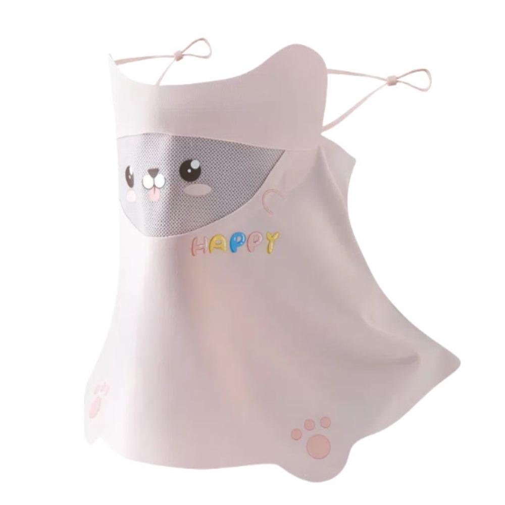 

UV Protection Child Ice Silk Face Mask Eye Care Neckline Face Cover Sunscreen Face Veil Cycling style 1