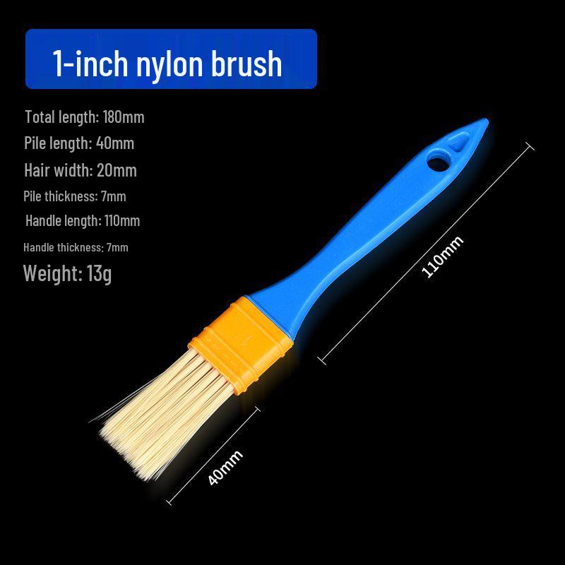 Nylon Bristle Brush for Painting, Coating, Glue, and Industrial Cleaning