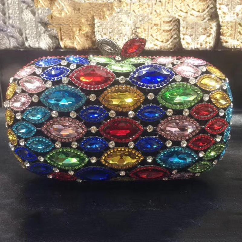 Große grüne Diamant-Abend-Kupplungstasche WHTUOHENG Strass-Hochzeitstasche Damen Kristall-Handtaschen Hochzeitsfeier-Tasche Abend-Geldbörse