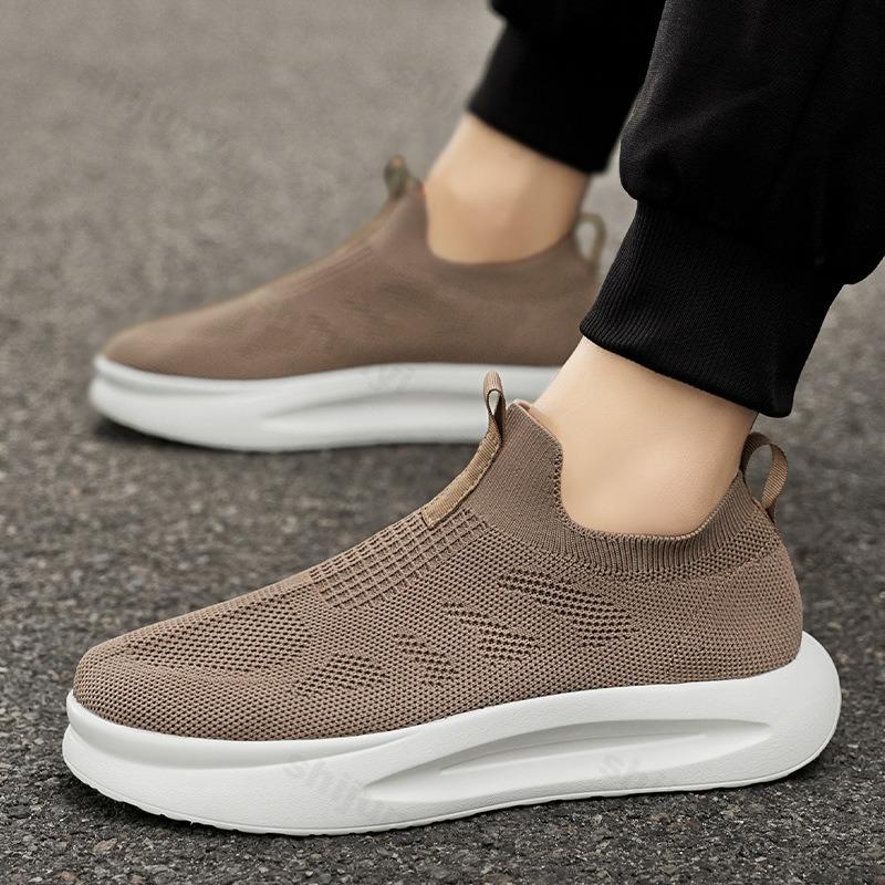 

Men Mesh Breathable Casual Shoes Autumn 2025 Vulcanized Sneaker Fashion Platform Men Comfortable Walking Casual Shoes Zapatillas 39 хаки