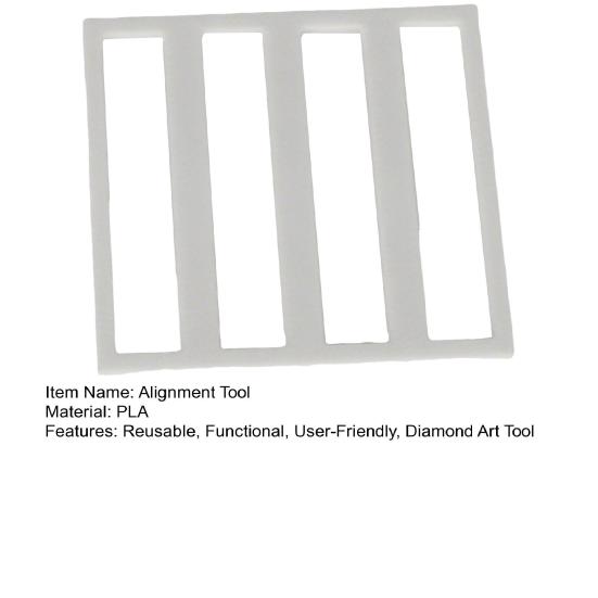 Diamond Art Ruler Reusable Diamond Placement Alignment Tool 3D Printed