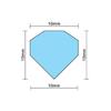 50Pcs100Pcs 10Mm Wooden Game Tokens -Blue Diamond Shapes For Board Games Chess Card Markers  Tabletop Accessories