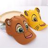 Summer New Children's Hat Spring and Autumn Sun Three-Dimensional Cartoon Embroidered Lion Style Baseball Cap