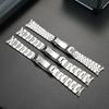 For Seiko Watchband No. 5 Diving Sxns80 Snxs79 Snxs79k Snxs77 Snxs73 Series 19mm Curved End Stainless Steel Strap Folding Buckle
