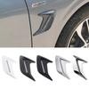 2 Pcs ABS Plastic Car Side Air Outlet Air Flow Mudguard Air Inlet Sticker Shark Gill Air Outlet Simulation Exterior Decoration
