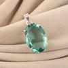 Green Apatite Gemstone Silver Pendant, 925 Sterling Silver Handmade Pendant, Silver Jewelry For Mother/Wife PP-64-2
