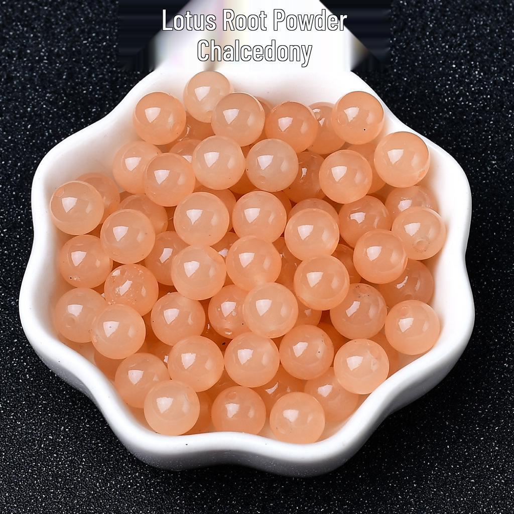 Хэтяньский Халцедон Корень Лотоса Нефритовые Бусины - Материал для Браслета и Ожерелья, Сделанного Вручную 4mm