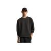 Li Ning Comfortable Casual Simple Loose Round Neck Pullover Sweatshirt Men Sweatshirt Black Chocolate AWDV227-3
