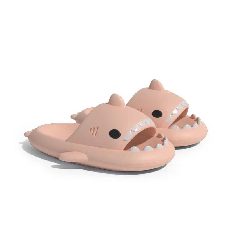 Shark Slippers Women Men Outside Sandals Indoor Slides Couples Kids Summer Home Anti-Skid Flat Shoes Soft EVA Beach Flip Flops