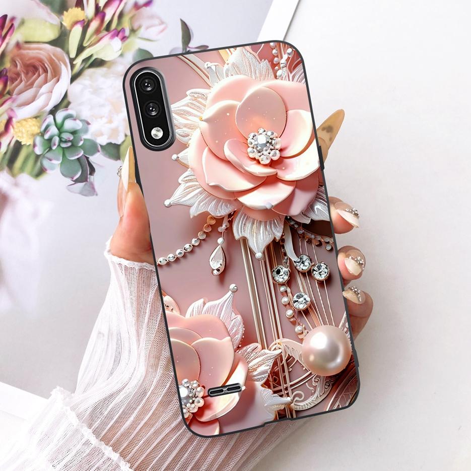 For LG K22 Case LM-K200 LMK200B Luxury Butterfly Tree Painted Cover Soft Silicone Phone Case For LG K22 K 22 LGK22 Fundas Bumper