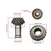 Gear Assembly For 9 / 7 Tooth Gear Grass Trimmer Brush Cutter Mower Power Tool Part Trimmers Repair Stainless