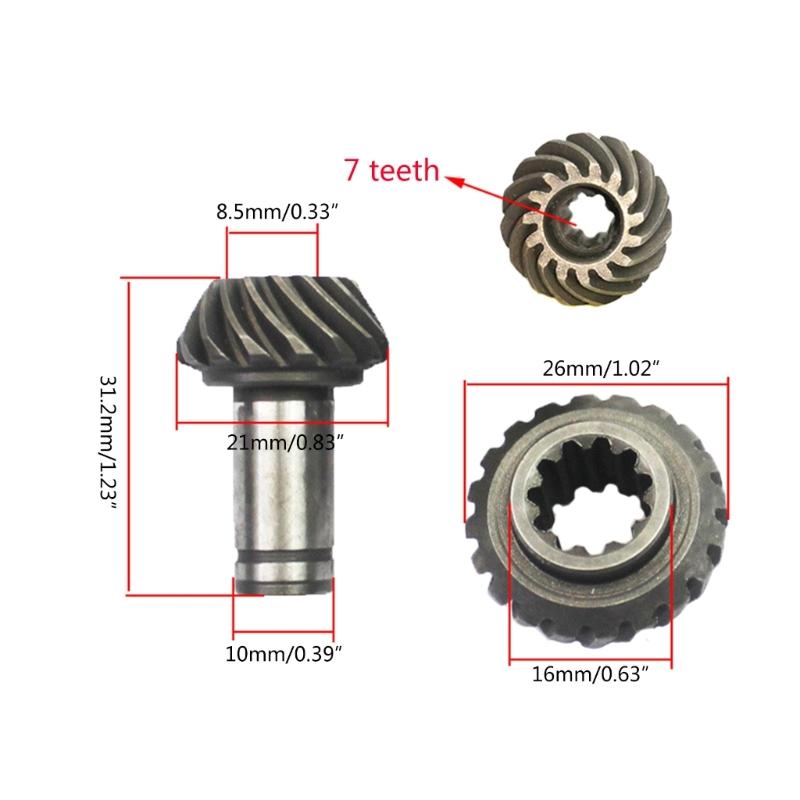 Gear Assembly For 9 / 7 Tooth Gear Grass Trimmer Brush Cutter Mower Power Tool Part Trimmers Repair Stainless