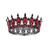 Elegant Rhinestone Alloy Crown Tiara: Exquisite Retro Bridal Headpiece & Hair Accessory
