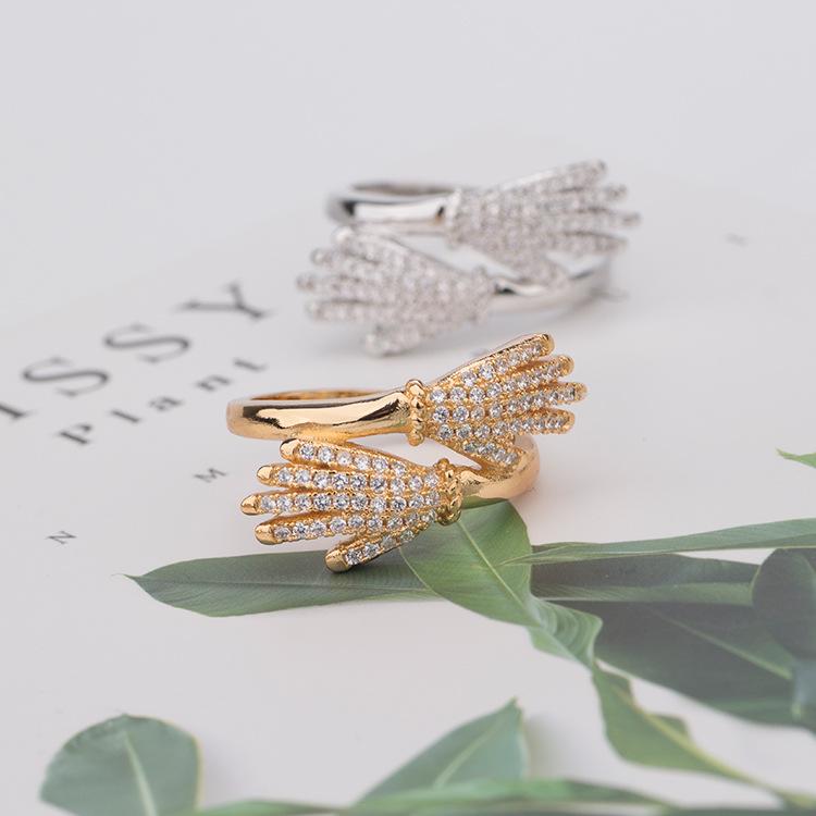 Umarme die Ewigkeit: Damenring mit Diamanten - Perfektes Weihnachtsgeschenk für Paare