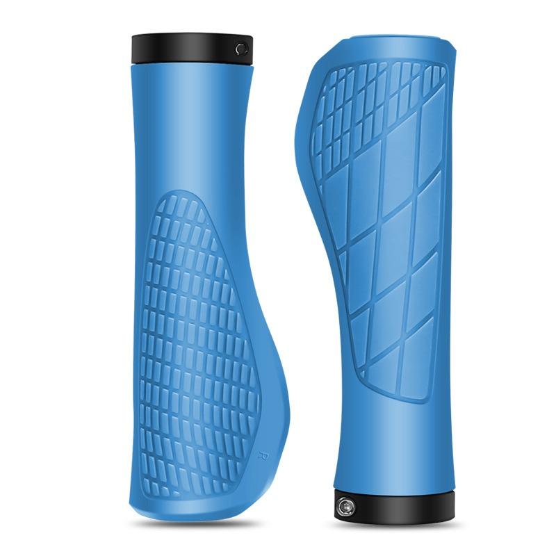 1 Pair Bicycle Handlebar Grip Shock Ergonomic Lockable MTB Mountain Bike Grips Cycling Accessories Bicycle Parts