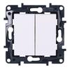 Double stair switch 10AX - white, NILOE STEP