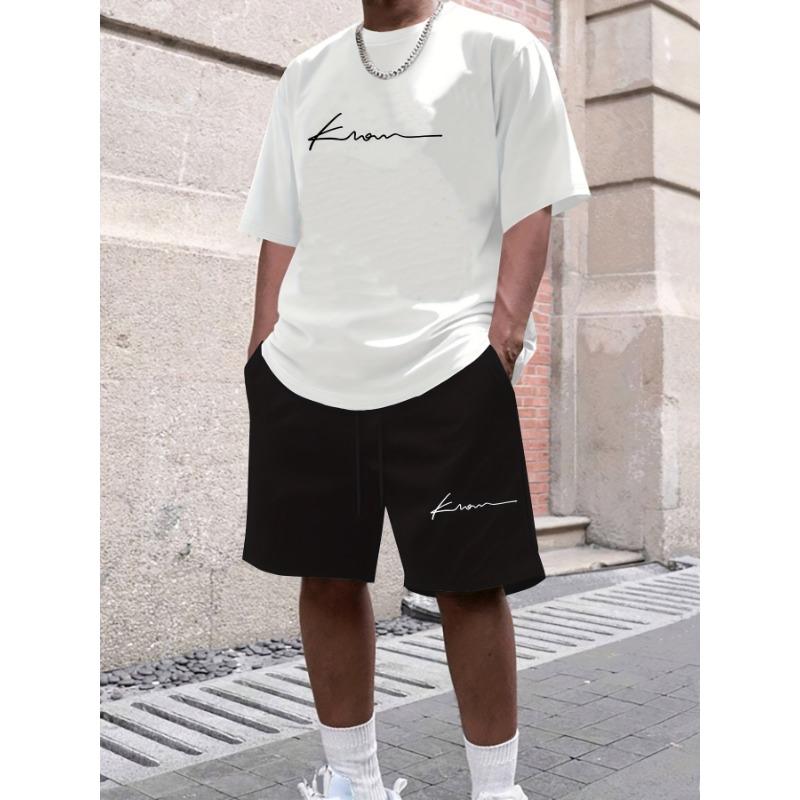 Men's Short Sleeved T-shirt and Shorts Clothing