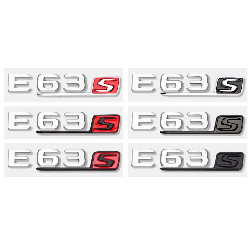 ZZUH8 E63S Logo Badge Car Stickers for Mercedes Benz E63 Refitted Eclass 6.3AMG Fender Side Labelflag New Old Rear Trunk Displacement