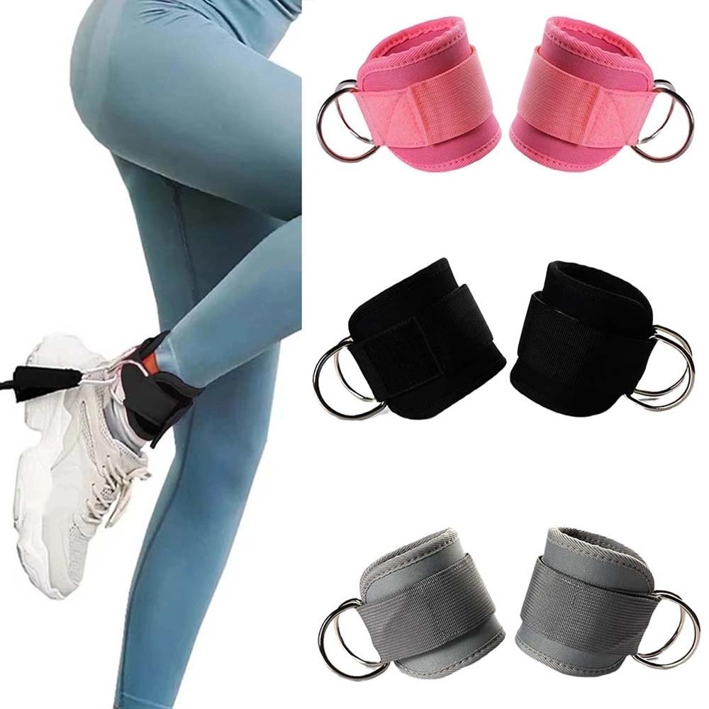 D-Ring Glute Kickback Ankle Padded Straps for Cable Machine Ideal Fitness Ankle Covers  Gym