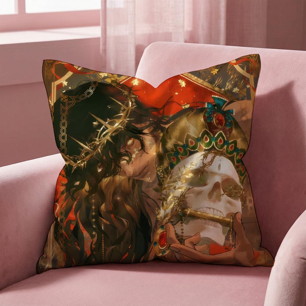 Sultan's Game Cushion Cover Multi-Scene Pillow Cover for Home & Car - Reversible, Soft & Durable for Daily Use