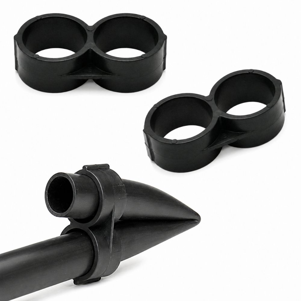 100Pcs Black Drip Tubing End Closure for 16 Mm OD Tubing Irrigation Tube End Fitting  Lawn Watering