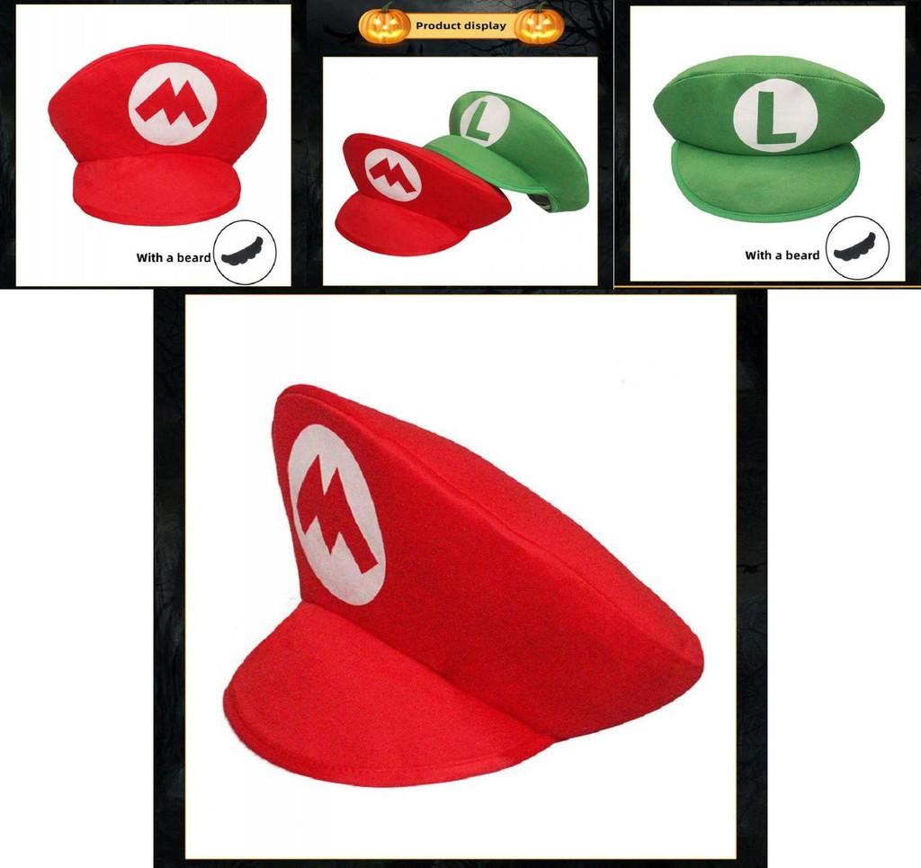 Chapéu da Moda Super Mario Bros Com Revestimento de Espuma e Algodão