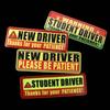Student Driver Student Driver Magnets Stickers Driver Bumper Magnets  Beginners Practicing