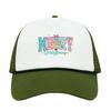 Christmas-Themed Mesh Baseball Cap with Rope and Logo – 12 Pattern Options