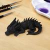 Unique Birthday Gifts for Men Women 3D Printed Baby Dragon Figurine, Cute Sleeping Statue, Creative Dormant Models Fantasy Figure Ornament Home Office