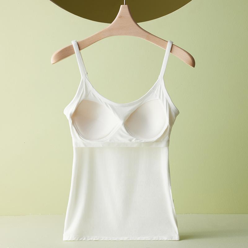 Spring New Style of Halter Top with Breast Pad and Sleeveless Top Inside