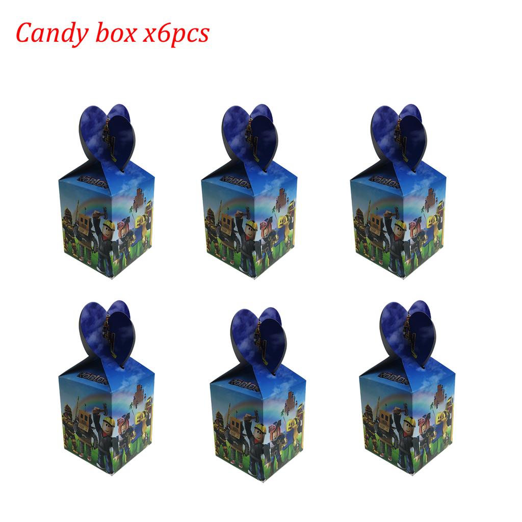 Roblox Birthday Party Decorations Supplie Game Celebration Balloons Disposable Tableware Cup Plate Baby Shower Toys Round Sensory Compression Bouncy