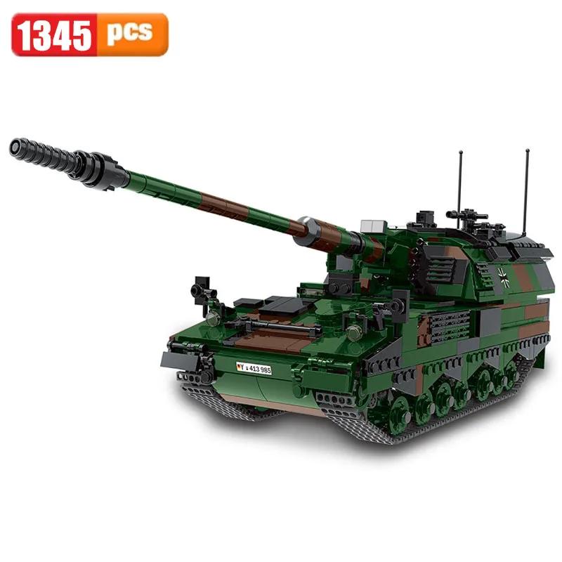 Militär ww2 Kanone Sturmpanzer Kampfpanzer Auto LKW Armee Waffe Bausteinsets Modell Jungen Spielzeug für Kinder Geschenk